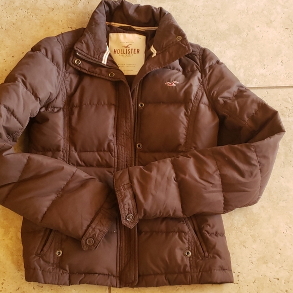 Hollister puffer coat sz teen L - Picture 2 of 6